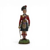 Capodimonte military figure Officer of the Black Watch, h.27cm