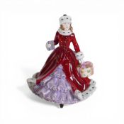 Crompton & Woodhouse, Royal Staffordshire Lady Figurine 'Christmas Shopping' CW920. Limited