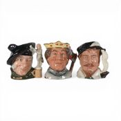 Royal Doulton Character Jugs to include:- Henry V D66781(seconds), Tam O'Shanter, Sir Francis
