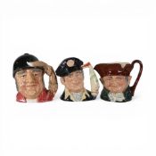 Royal Doulton Character Jugs to include:- Gone Away D6531, Old Charley D5420, Yachtsman D6820.