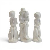 Spode, Pauline Shone figurines featuring Mother Love, Joanna and Rebecca. (H: 22cm) (3)