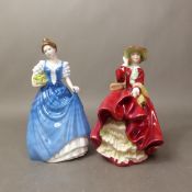 Royal Doulton figurines Top o' the Hill HN1834 and Helen HN3601 (2).