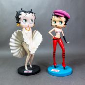 Two Betty Boop resin figurines, King Features Syndicate/GP Securities 2002, height of tallest