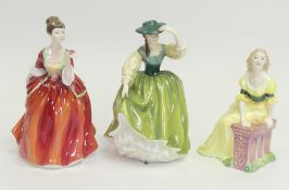Royal Doulton Lady Figurines to include:- Judith HN2278, Buttercup HN2309 (seconds), Flower of
