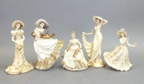 The Leonardo Collection lady figurines to include Samantha, Elisa, Sarah, Christine and Autumn