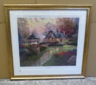 Limited edition framed and glazed print of Make a Wish Cottage, Wishful Places I by Thomas