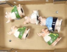 Wade collection of five NatWest Piggy Banks. (H: 18.5cm) (5)