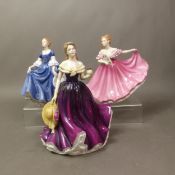 Three Royal Doulton Lady figures from the 'Pretty Ladies' collection to include Hilary, Special Gift