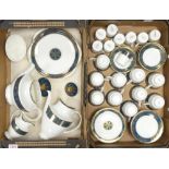 Royal Doulton Carlyle pattern tea and coffee ware, to include a teapot, coffee pot, cups, saucers,