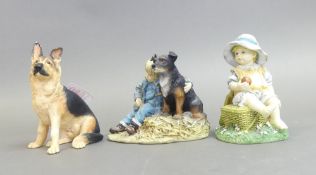The Leonardo Collection mixed selection of resin figurines to include Things To Come, Faithful