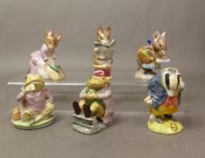 6 Royal Albert Beatrix Potter figures to include Mr Jackson, Appley Dapply, Tailor of Gloucester,