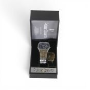 Gentleman's Pulsar Quartz day/date, stainless steel wristwatch with steel bracelet and Pulsar Quartz