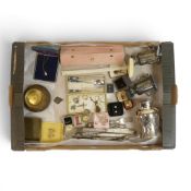 A collection of vintage costume jewellery, silverplated cutlery, Piere Cardini gold plated