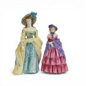 Royal Doulton figures Victorian Lady and Sophie Charlotte Lady Sheffield HN3008, both figures are