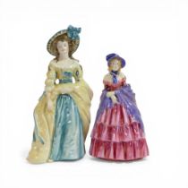 Royal Doulton figures Victorian Lady and Sophie Charlotte Lady Sheffield HN3008, both figures are