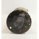 Mid-century plaster bust depicting a young woman, on a wooden plinth, marked Reg-887566 o the back - Image 6 of 6