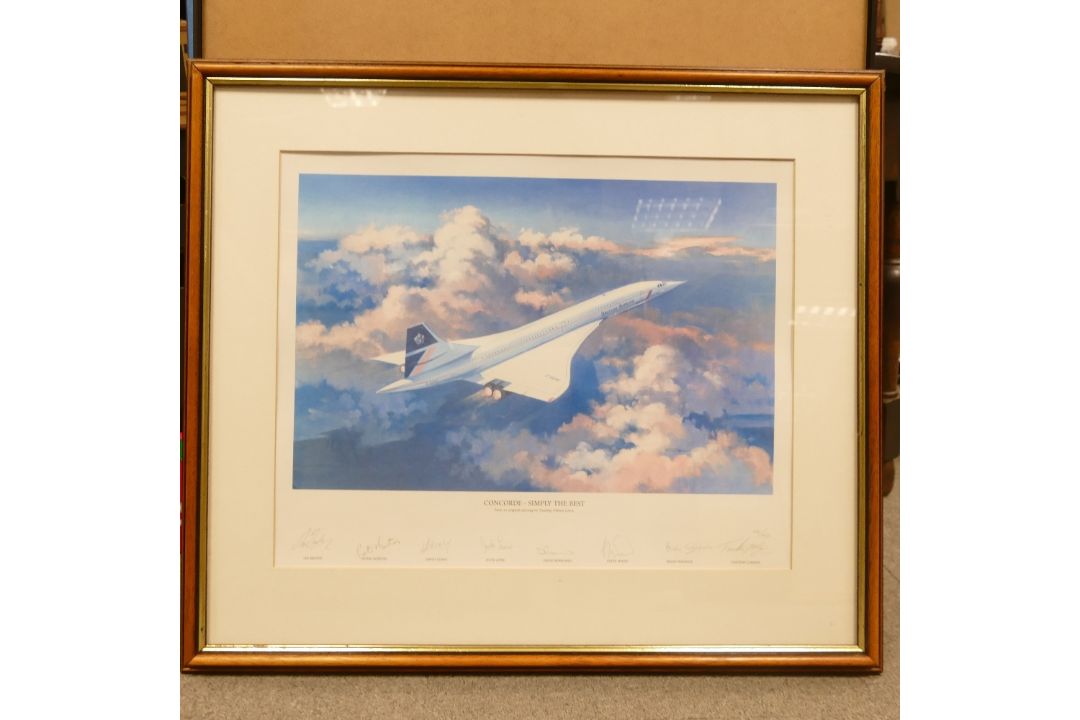 A framed print titled Concorde - Simply the Best, based on the original painting by Timothy O'Brien, - Image 4 of 4