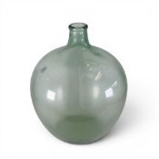 Vintage large green Glass Carboy Terrarium Planter. H:-54cm