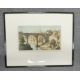 Framed lithograph print featuring Godshill, I.O.W, depicting a picturesque scene of the historic - Image 2 of 3