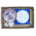 A selection of china decorative plates to include:- Paragon Boxed Plate to Commemorate The Centenary