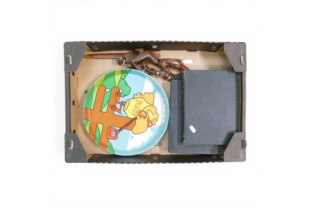 A Mixed Selection of collectors items to include:- A vintage circular tray depicting the BT