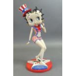 GP Securities Betty Boop Uncle Sam resin figure . H:-38cm