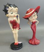 Two Betty Boop resin figures by Fleischer Studios: Betty Boop On Cell Phone NO:-6979, 2004 and Betty