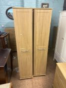 Two Welcome furniture Dorset ready assembled modern plain wardrobes with interior storage shelving