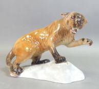 Beswick, small model of a Puma on a Rock, model no. 1823.