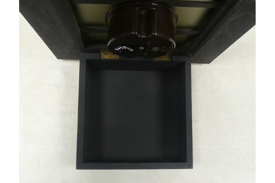 Wooden Framed Clock, Roman Numerals With Box Effect Back (Not Tested) Front Measures: H 36cm x W - Image 2 of 3
