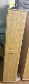 Welcome furniture Dorset ready assembled tall bathroom storage unit on castors. 189cm H x 78cm