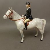 Beswick Huntswoman on Grey 1730.