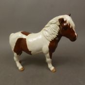 Beswick Skewbald Shetland Pony 'Hollydell Dixie'.