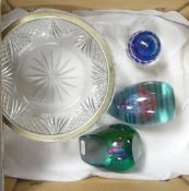 A Selection of paperweights to include:- Caithness ' Blossom Time' Limited Edition 50/500, Caithness