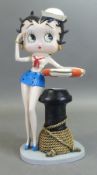 GP Securities Betty Boop Sailor resin figure 2002. H:-32cm