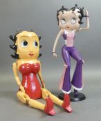 Betty Boop resin figures by Fleischer Studios: Betty Boop Retro 70's 2003 together with a wooden