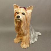 Beswick fireside model of a Yorkshire Terrier, height 26cm.