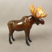 A Beswick figure of a Moose, model number 2090, gloss finish.