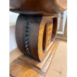 Vintage hand-carved wooden African Ashanti stool.