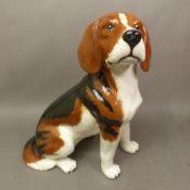 Beswick fireside model of a Beagle, height 32cm.