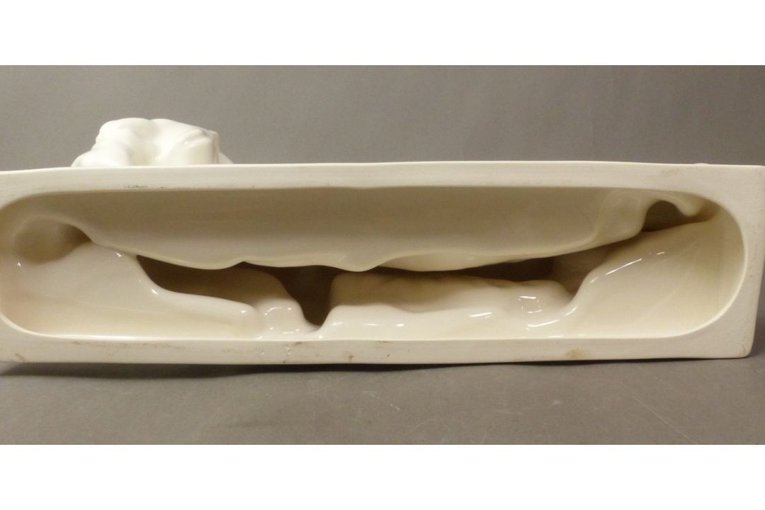 After John Skeaping for Wedgwood 'Escape', figure of a lioness and antelope, colour Moonstone, - Image 2 of 2