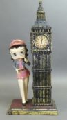 Adelita Bernardo Betty Boop Figurine 'Betty Boop By Big Ben In London. H:-47cm