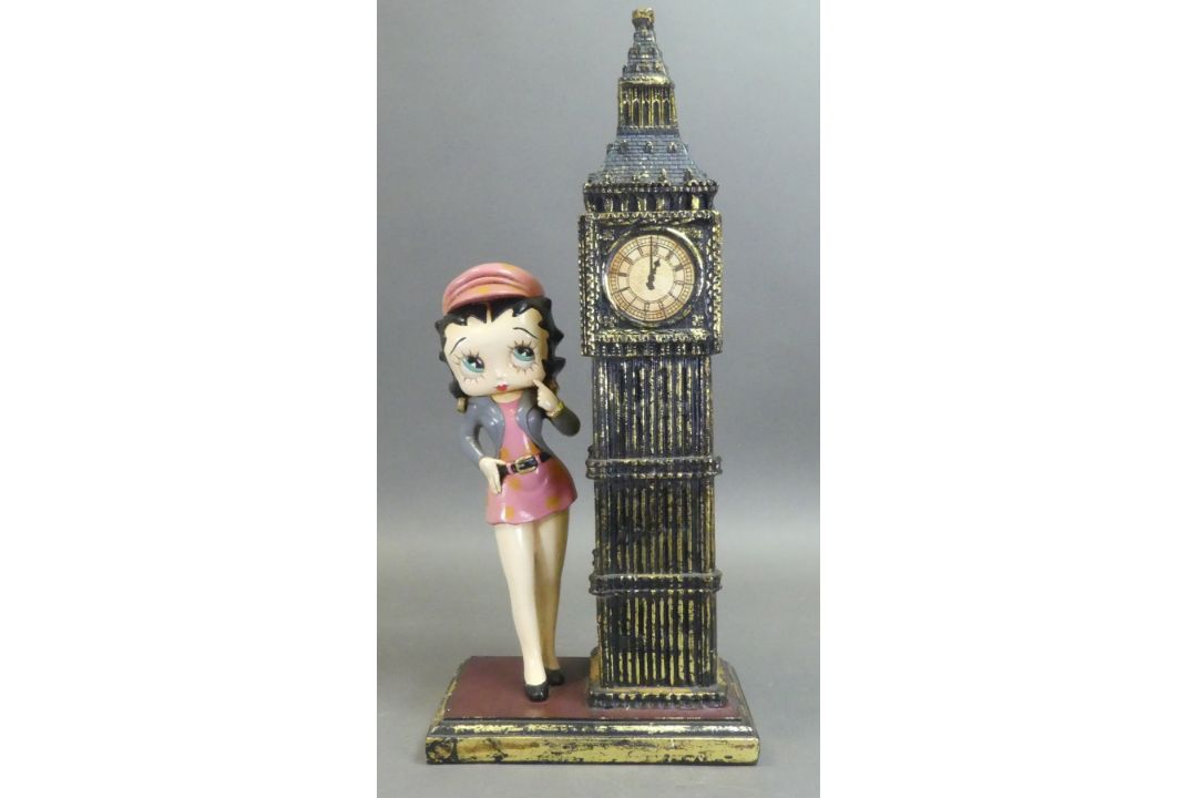 Adelita Bernardo Betty Boop Figurine 'Betty Boop By Big Ben In London. H:-47cm - Image 1 of 3
