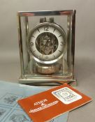 Rare Jaeger-LeCoultre limited edition commemorative Atmos clock made to celebrate the Silver Jubilee