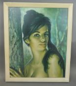 J. H. Lynch 1960's print 'Tina' presented in a cream frame. H:-57cm x W:-47cm.