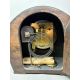Oak cased late Art Deco period mechanical mantle clock, key and pendulum present, width 26cm. - Image 2 of 3