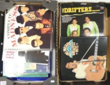 Vinyl - mixed LPs: artists including The Drifters, Elvis Presley, Bee Gees, Madness, The Shadows