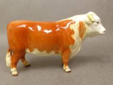 Beswick Hereford bull in gloss model 949