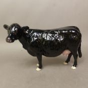 Beswick black Galloway cow 4113B BCC 2002 backstamp