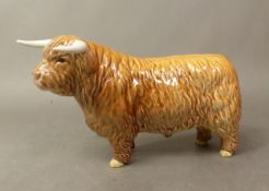 Beswick Highland Bull model 2008, gloss finish.